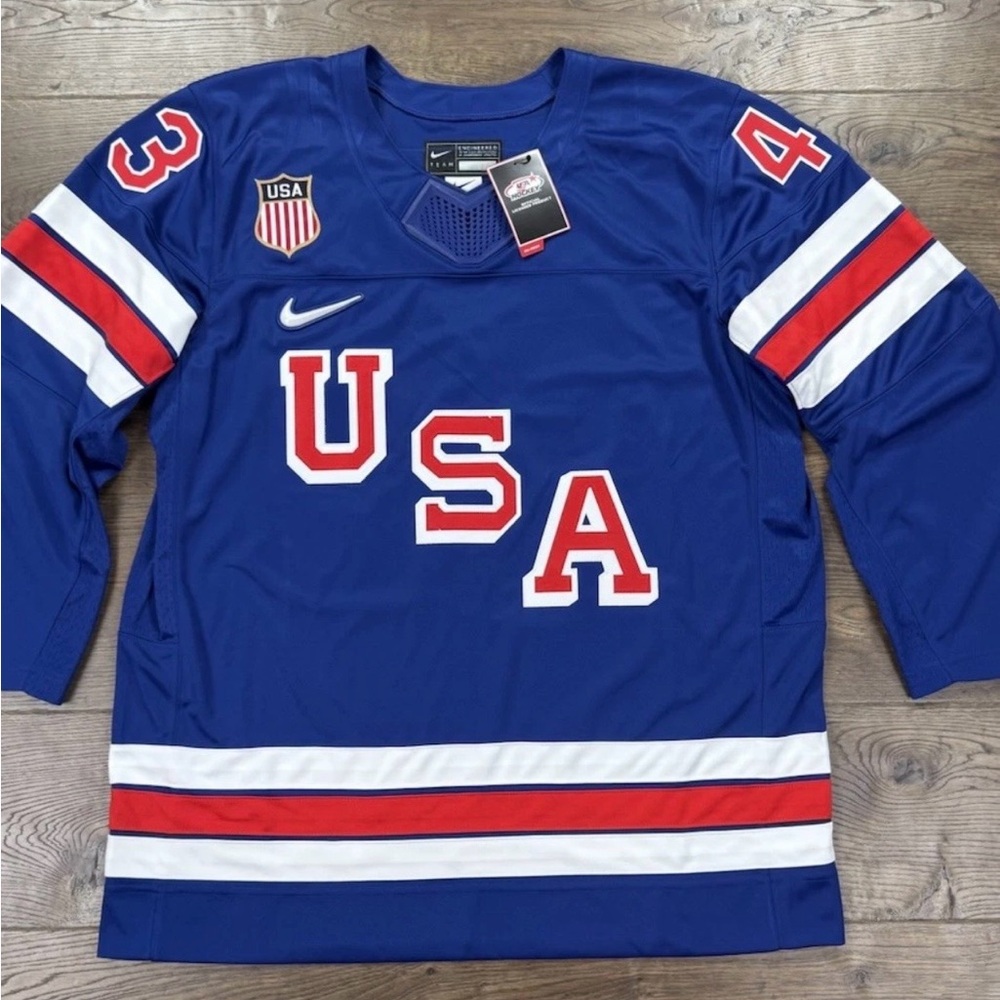 Nike Blue Team USA Hockey Jersey XL